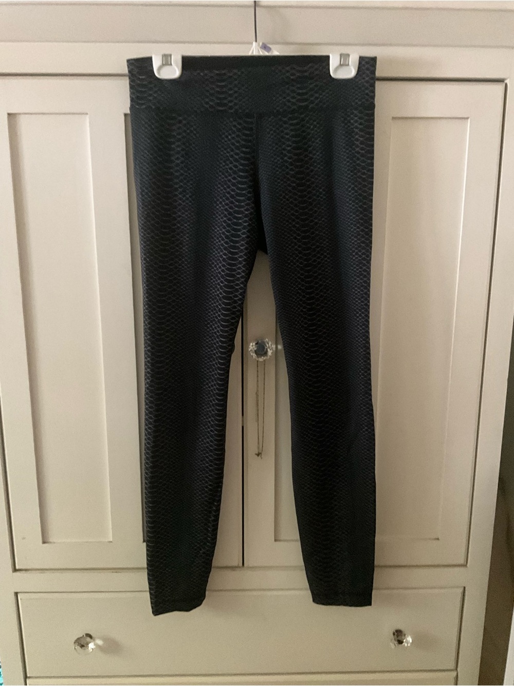 SzM UA Black Textured High-Waist Leggings